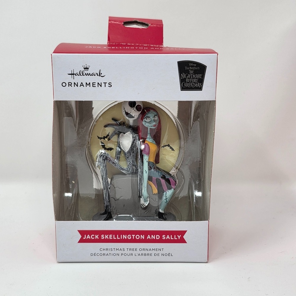 Hallmark Disney Nightmare Before Christmas Jack Skellington Sally‎ Tree Ornament